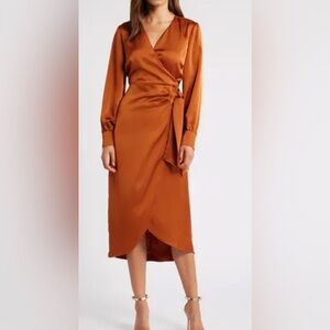 Sam Edelman Rust Long Sleeve Dress